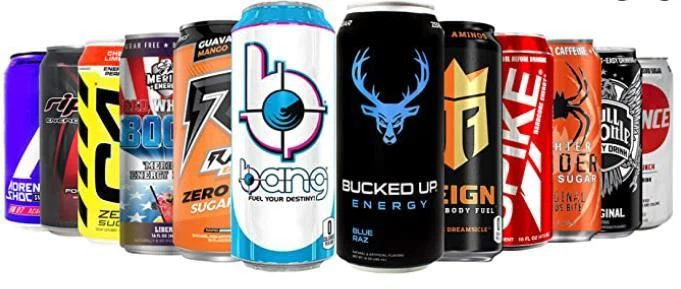 energy drinks sold in vending machine